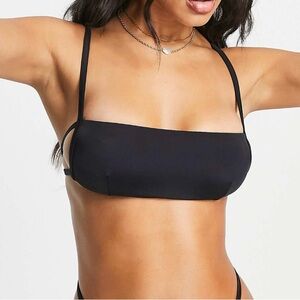 NWOT ASOS Design Women's Black Bikini Top